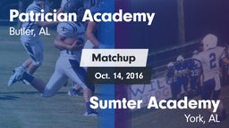 Matchup: Patrician Academy vs. Sumter Academy  2015