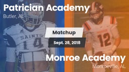 Matchup: Patrician Academy vs. Monroe Academy  2018