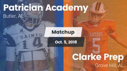 Matchup: Patrician Academy vs. Clarke Prep  2018