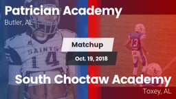 Matchup: Patrician Academy vs. South Choctaw Academy  2018