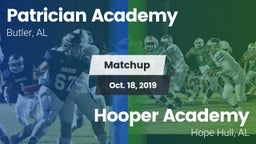 Matchup: Patrician Academy vs. Hooper Academy  2019