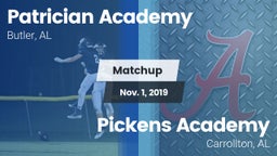 Matchup: Patrician Academy vs. Pickens Academy  2019