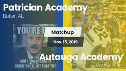 Matchup: Patrician Academy vs. Autauga Academy  2019