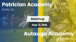 Matchup: Patrician Academy vs. Autauga Academy  2020
