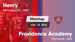 Matchup: Henry  vs. Providence Academy  2016