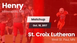 Matchup: Henry  vs. St. Croix Lutheran  2017