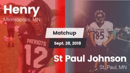 Matchup: Henry  vs. St Paul Johnson  2018