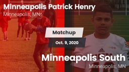Matchup: Patrick Henry vs. Minneapolis South  2020