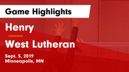 Henry  vs West Lutheran Game Highlights - Sept. 5, 2019
