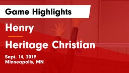 Henry  vs Heritage Christian Game Highlights - Sept. 14, 2019