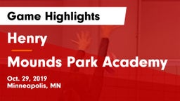 Henry  vs Mounds Park Academy Game Highlights - Oct. 29, 2019