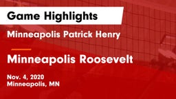 Minneapolis Patrick Henry  vs Minneapolis Roosevelt  Game Highlights - Nov. 4, 2020