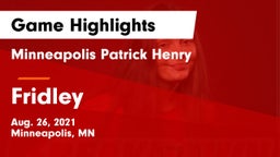 Minneapolis Patrick Henry  vs Fridley  Game Highlights - Aug. 26, 2021