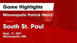 Minneapolis Patrick Henry  vs South St. Paul  Game Highlights - Sept. 17, 2021