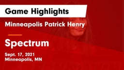 Minneapolis Patrick Henry  vs Spectrum  Game Highlights - Sept. 17, 2021
