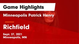 Minneapolis Patrick Henry  vs Richfield  Game Highlights - Sept. 27, 2021