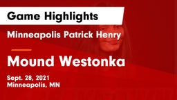 Minneapolis Patrick Henry  vs Mound Westonka  Game Highlights - Sept. 28, 2021