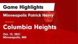 Minneapolis Patrick Henry  vs Columbia Heights  Game Highlights - Oct. 13, 2021