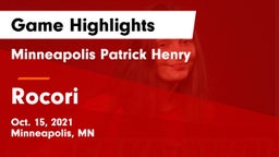 Minneapolis Patrick Henry  vs Rocori  Game Highlights - Oct. 15, 2021