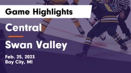 Central  vs Swan Valley  Game Highlights - Feb. 25, 2023