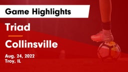 Triad  vs Collinsville  Game Highlights - Aug. 24, 2022
