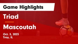 Triad  vs Mascoutah  Game Highlights - Oct. 3, 2023