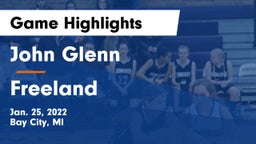 John Glenn  vs Freeland  Game Highlights - Jan. 25, 2022