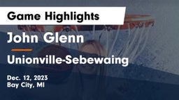 John Glenn  vs Unionville-Sebewaing  Game Highlights - Dec. 12, 2023