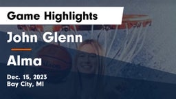 John Glenn  vs Alma  Game Highlights - Dec. 15, 2023
