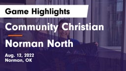 Community Christian  vs Norman North  Game Highlights - Aug. 12, 2022
