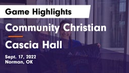 Community Christian  vs Cascia Hall  Game Highlights - Sept. 17, 2022
