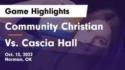 Community Christian  vs Vs. Cascia Hall Game Highlights - Oct. 13, 2022