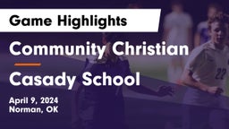 Community Christian  vs Casady School Game Highlights - April 9, 2024