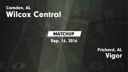 Matchup: Wilcox Central High vs. Vigor  2016