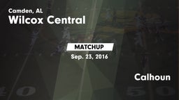 Matchup: Wilcox Central High vs. Calhoun 2016