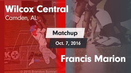 Matchup: Wilcox Central High vs. Francis Marion 2016