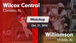 Matchup: Wilcox Central High vs. Williamson  2016