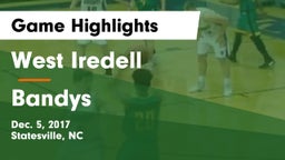 West Iredell  vs Bandys  Game Highlights - Dec. 5, 2017