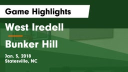 West Iredell  vs Bunker Hill  Game Highlights - Jan. 5, 2018