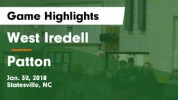 West Iredell  vs Patton  Game Highlights - Jan. 30, 2018