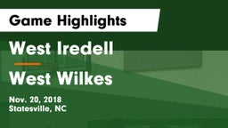 West Iredell  vs West Wilkes  Game Highlights - Nov. 20, 2018