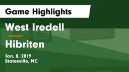 West Iredell  vs Hibriten  Game Highlights - Jan. 8, 2019