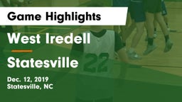 West Iredell  vs Statesville  Game Highlights - Dec. 12, 2019
