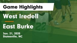 West Iredell  vs East Burke  Game Highlights - Jan. 21, 2020