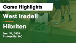 West Iredell  vs Hibriten  Game Highlights - Jan. 31, 2020