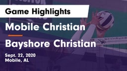 Mobile Christian  vs Bayshore Christian  Game Highlights - Sept. 22, 2020