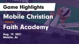 Mobile Christian  vs Faith Academy  Game Highlights - Aug. 19, 2021