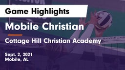 Mobile Christian  vs Cottage Hill Christian Academy Game Highlights - Sept. 2, 2021