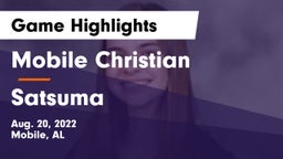 Mobile Christian  vs Satsuma Game Highlights - Aug. 20, 2022