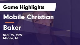 Mobile Christian  vs Baker  Game Highlights - Sept. 29, 2022